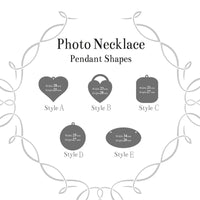 Custom Laser Engraved Name Photos For Lovers Family Friend Stainless Steel Heart Necklace Unique Personalized Jewelry
