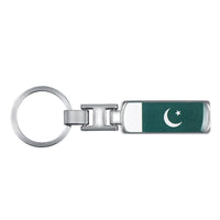 3D Metal Car Keychain Key Chain Key Ring For Iran Argentina Pakistan Switzerland Iraq Afghanistan China National Flag Badge Logo