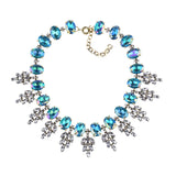 2025 New Luxury Crystal Rhinestone Collar Choker Necklace Women Indian Ethnic Statement Maxi Big Bib Necklace Wedding Jewelry