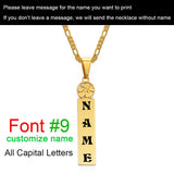 Anniyo (Up to 8 letter) Customize Capital Letters Pendant Necklaces,Personalized Name Hawaiian Flower Kiribati Jewelry #150321