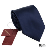 Banquet England Style Necktie Journalist Stripe Shape Waterproof Tie Men Formal Business Navy Solid Suit Evening Dress Neck Tie