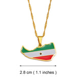 Anniyo Somaliland Pendant Necklaces for Men Women Gold Color Jewelry #263421