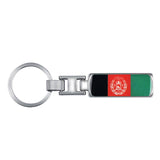 3D Metal Car Keychain Key Chain Key Ring For Iran Argentina Pakistan Switzerland Iraq Afghanistan China National Flag Badge Logo
