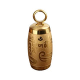 Stainless Steel Om Mani Padme Hum Prayer Wheel Mantra Buddhism Rotatable Necklace Cremation Jewelry Capsule Ash Urn Holder