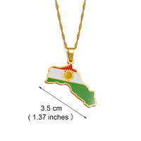 Anniyo Kurdistan Pendant Necklaces Charm Jewelry Kurdish @254621