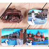 Magnetic refrigerator magnets Italy Switzerland Chile Austria European  countries Tourist attractions souvenir Home decoration