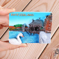 Magnetic refrigerator magnets Italy Switzerland Chile Austria European  countries Tourist attractions souvenir Home decoration