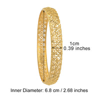 Anniyo 4 Pieces/Lot Wholesale African Bangle Ethiopian Gold Color Bracelets Style of Middle East Dubai Weeding Products @086306