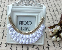 Chokers Crystal Necklaces Brilliant Jewelry for Women,New Arrival 2014  Five plum Flower Woman Coat Collar Necklace