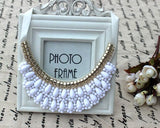 Chokers Crystal Necklaces Brilliant Jewelry for Women,New Arrival 2014  Five plum Flower Woman Coat Collar Necklace
