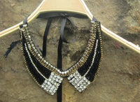 Chokers Crystal Necklaces Brilliant Jewelry for Women,New Arrival 2014  Five plum Flower Woman Coat Collar Necklace