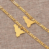 Anniyo Barbados Island Map & Flag Symbol /Dominican/Italy Sicily Map Bracelets for Women Men Girls Bangles Jewelry #106521