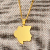 Anniyo Suriname Map Pendant Necklaces Sranan Sarnam Ethnic Jewelry  #062521