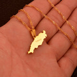 Anniyo Trinidad Tobago Island Map Pendant Necklaces for Women Girls Maps Jewelry @035121