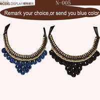 Chokers Crystal Necklaces Brilliant Jewelry for Women,New Arrival 2014  Five plum Flower Woman Coat Collar Necklace
