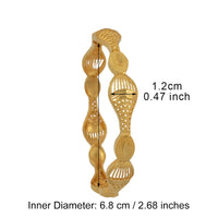 Anniyo 4 Pieces/Lot Gold Color Bangle for Women Ethiopian Bracelets Middle East Dubai Wedding Jewelry African  @086506