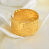 Anniyo Weight About 83g Gold Plated Bracelet Papua New Guinea Cuff Bangles for Women Men Jewelry PNG  #097206