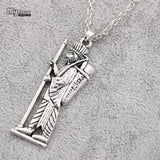 My Shape Ahura Mazda Iranian Statement Necklace  for Women Men Persian Empire Religion Pandent Necklaces Zoroastrianism Jewelry