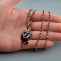 Anniyo Original Old Sudan Map Pendant Necklaces Gun Black Sudan Map Juba Jewelry African @@115806