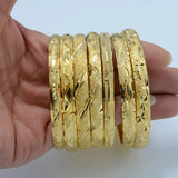 Anniyo (One Piece) Wholesale Dubai Bangle Jewelry Gold Plated Ethiopian Bracelet Openable for Women African Arab Wedding #001802