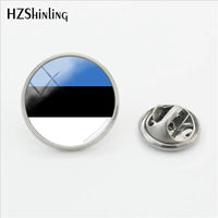 2018 New Indian Flag Clasp Pin Various Flags Pins Stainless Steel Art Lapel Pin Glass Cabochon Jewelry