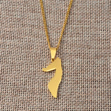 Anniyo 3.1CM Somalia Map Pendant Necklaces Stainless Steel for Women Girls Gold Color Jewelry Soomaaliya Country Maps @061721