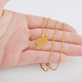 Anniyo 2.5CM Syria Map Necklaces Charms Pendant Necklaces Syrians Jewelry #042921