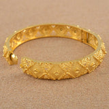 Anniyo Ethiopian Bangle Women Fashion 24K Gold Color Dubai Bride Weeding Products African Bracelet Arab Jewelry @@045602