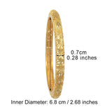 Anniyo 4PCS/Lot Ethiopian Bride Bangle for Women Gold Color Wholesale Dubai Bracelet African Arab Jewelry Fancy  @086106