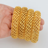 Anniyo 6CM/2.36 Inch Dubai Bangle for Women Girls Wedding Party Ethiopian Bracelet African Arab Jewelry @990006