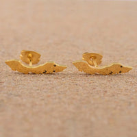 Anniyo Small Curacao Islands Map Stud Earrings Gold Color & Stainless Steel Jewelry Maps  @051921
