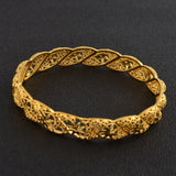 Anniyo 4Pieces/Lot, Ethiopian Gold Plated Wedding Bangle Women Dubai Bride Bracelet African Jewelry Middle East Items @088206