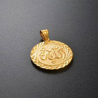 Anniyo 3.2CM Allah Charms Pendants Gold Plated for Women Men,Arabic Muslimic Jewelry Factory Price #610020