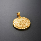 Anniyo 3.2CM Allah Charms Pendants Gold Plated for Women Men,Arabic Muslimic Jewelry Factory Price #610020