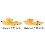 Anniyo Small Curacao Islands Map Stud Earrings Gold Color & Stainless Steel Jewelry Maps  @051921