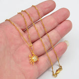 Anniyo Mini Crab With Cubic Zirconia Pendant Necklace for Women Girl Guam Hawaii Micronesia Marshall Jewelry @@065904