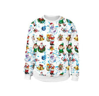 2025 Ugly Christmas Sweater For gift Santa Elf Funny Pullover Womens Mens Jerseys Party Birthday SnowmanXmas Sweatshirt