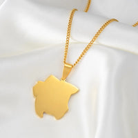 Anniyo Suriname Map Pendant Necklaces Sranan Sarnam Ethnic Jewelry  #062521
