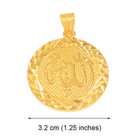 Anniyo 3.2CM Allah Charms Pendants Gold Plated for Women Men,Arabic Muslimic Jewelry Factory Price #610020