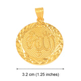 Anniyo 3.2CM Allah Charms Pendants Gold Plated for Women Men,Arabic Muslimic Jewelry Factory Price #610020