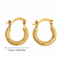 Anniyo Small Earrings Stud for Women Girls,Trendy Party Jewelry Arab African,South America  #008116