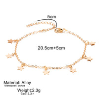 Vienkim Star Pendant Anklet Foot Chain Summer Yoga Beach Leg Bracelet Charm Anklets Jewelry Gift