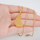Anniyo Map of the Barbados Island With City Name Pendant Necklaces Gold Color Maps Jewelry #043521