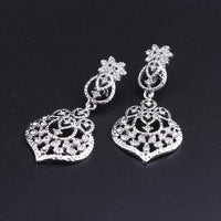 CYNTHIA New Fashion African Jewelry Set Dubai Silver Plated Bridal Necklace Earrings Set Crystal Indian Wedding Jewelry