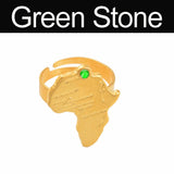 Ancient African Map Ring for Women Girls Silver Color/Gold Color Africa adjustable Maps Ring With Rhinestone #141206