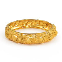 Anniyo 4pcs/Lot Dubai Wedding Bangles Ethiopian Jewelry Gold Color Africa Bracelets Women Arab Birthday Jewelry #199606