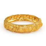 Anniyo 4pcs/Lot Dubai Wedding Bangles Ethiopian Jewelry Gold Color Africa Bracelets Women Arab Birthday Jewelry #199606