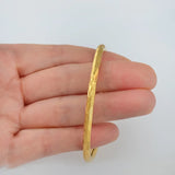 Anniyo 1 Piece/Openable Gold Plated Bangles for Women Girl Ethiopian Jewelry African Metal Bracelet Arab Middle East #205806