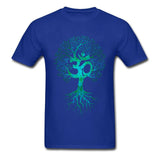 Men Tshirt Om Tree Of Life T Shirt Black T-shirt Europe Tops Tees Cotton Fabric Slim Fit Thanksgiving Day Clothes Birthday Gift