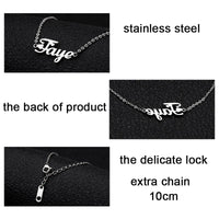 stainless steel anklet Personalized name ankle bracelet custom anklet bracelet prenom браслет на ногу bransoletka na noge